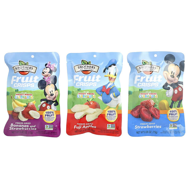 Disney Jr. Mickey Mouse Clubhouse, Fruit Crisps, Variety Pack, 12