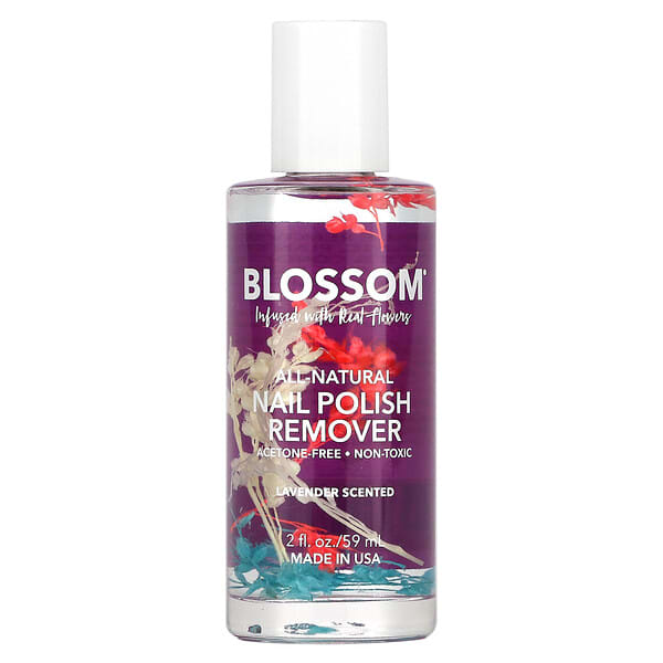 Blossom, ネイルポリッシュリムーバー、ラベンダー、59ml（2液量オンス）