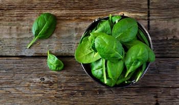 Verduras de hoja verde y pérdida de peso