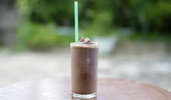 Chocolat Chaud Glacé CocoCeps de Madre Labs