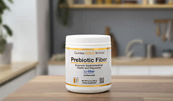 Prebiotic fiber supplement in kitchen