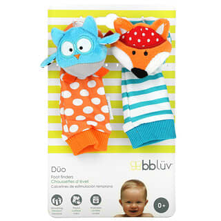 Bbluv, Duo, Foot Finders, 0+ Months, 2 Count
