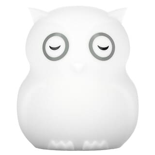 Bbluv, Hibu, Silicone Portable Night Light, 0+ Months, Owl, 1 Count