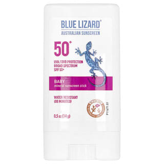 Blue Lizard Australian Sunscreen, Baby, Mineral Sunscreen Stick, SPF50+, 0.5 oz (14 g)