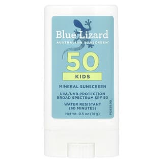 Blue Lizard Australian Sunscreen, Niños, Protector solar mineral en barra, FPS +50, 14 g (0,5 oz)