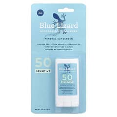 Blue Lizard Australian Sunscreen, Sensitive Mineral Sunscreen Stick, SPF 50, 0.5 oz (14 g)