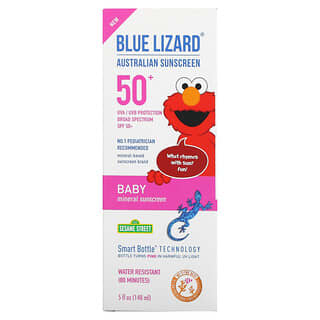 Blue Lizard Australian Sunscreen, Bebé, Protector solar mineral, FPS 50+, 148 ml (5 oz. Líq.)