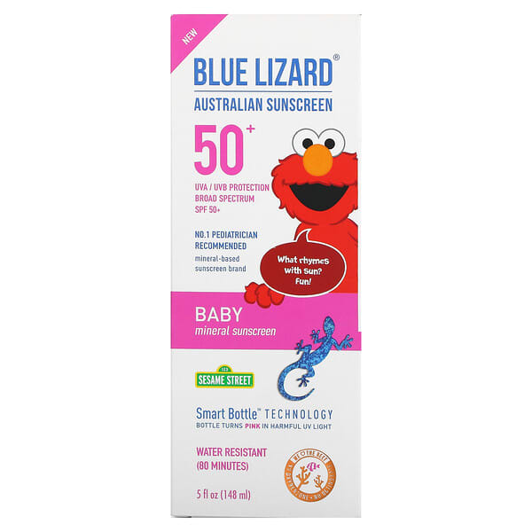 Blue Lizard Australian Sunscreen, Baby, mineralischer Sonnenschutz, LSF 50+, 148 ml (5 fl. oz.)