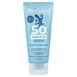 Blue Lizard Australian Sunscreen, Sensitive Mineral Sunscreen, empfindlicher Mineral-Sonnenschutz, LSF 50, 89 ml (3 fl. oz.)