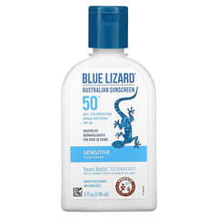 Blue Lizard Australian Sunscreen, минеральное солнцезащитное средство, SPF 50+, для чувствительной кожи, 148 мл (5 жидк. унций)