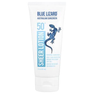 Blue Lizard Australian Sunscreen, Body Sheer Lotion, Mineral Sunscreen, SPF 50+, 3 fl oz (89 ml)