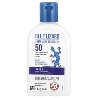 Blue Lizard Australian Sunscreen, Sport, Mineral-Based Sunscreen, SPF 50+, 5 fl oz (148 ml)