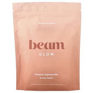 Beam, Glow, Morango e Kiwi, 15 Embalagens Stick-pack, 6,3 g (0,22 oz)