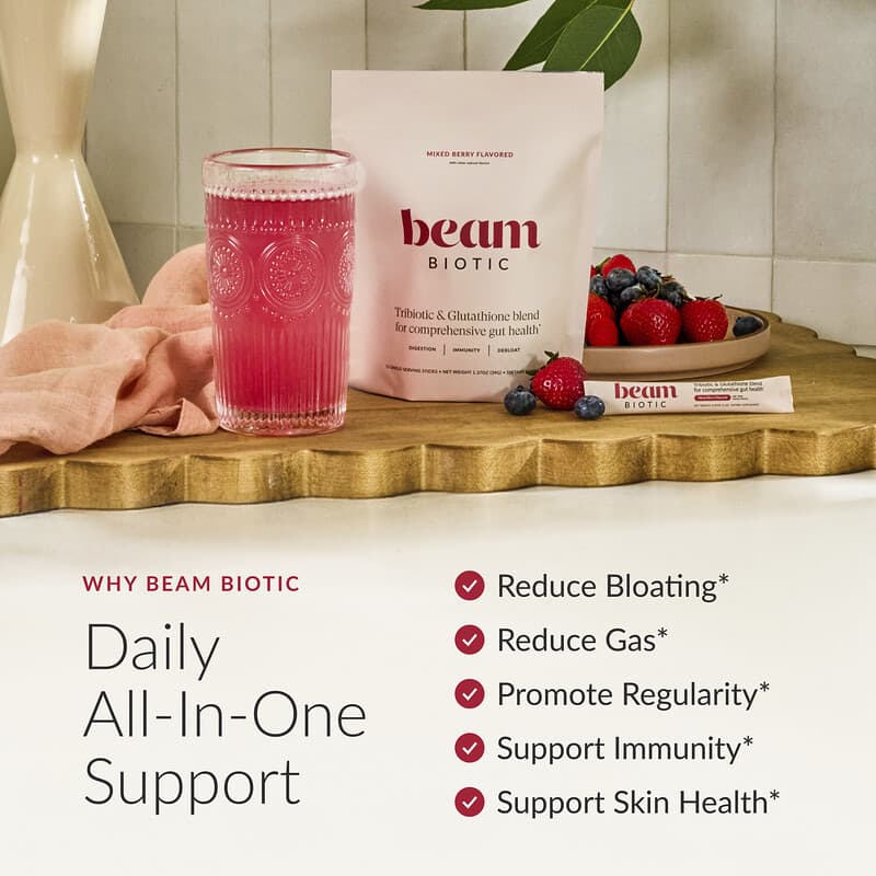 tribiotic with glutathione Biotic, Mixed Berry, 15 Stick Packs, 0.09 oz (2.6 g) Each
