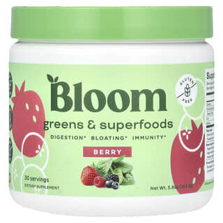 Bloom, Greens & Superfoods, Berry, 5.8 oz (163.2 g)