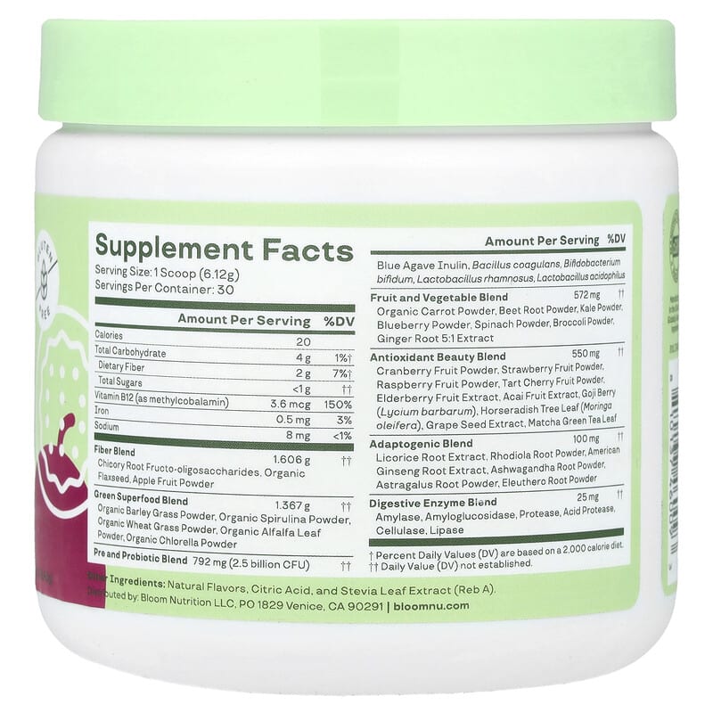 Bloom Greens & Superfoods – Orange Passionfruit, 25 Servings, EXP 2027, 100% Real-1162451