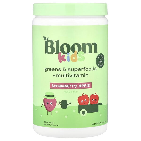 Kids, Greens & Superfoods + Multivitamin, Strawberry Apple, 4.76 oz (135 g)
