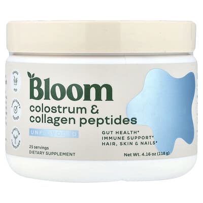Bloom, Colostrum & Collagen Peptides, Original, 4.16 oz (118 g)