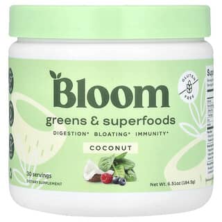 Bloom, Greens & Superfoods, Gemüse und Superfoods, Kokosnuss, 184,5 g (6,51 oz.)