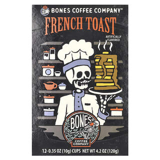 Bones Coffee Company, Tacitas de café, Tostado francés, 12 tazas 10 g (0,35 oz)
