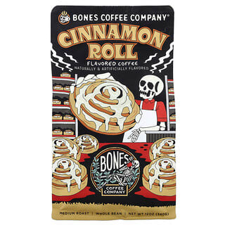 Bones Coffee Company, Sinn-O-Bun, Ολόκληρα Φασόλια, Μέτρια Ψημένα, 340 γρ.