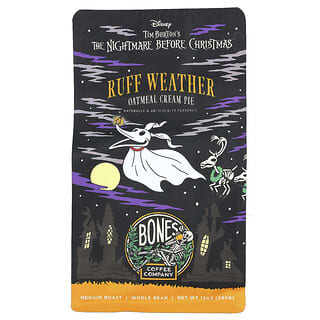 Bones Coffee Company, Ruff Weather, Pastel de crema de avena, Tostado medio, Grano entero, 340 g (12 oz)