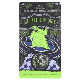 Bones Coffee Company, Mudslide Boogie, Moído, Torra Média, 340 g (12 oz)