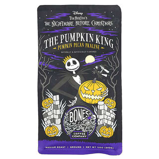 Bones Coffee Company, The Pumpkin King, Praliné de calabaza y pacanas, Tostado medio, Molido, 340 g (12 oz)