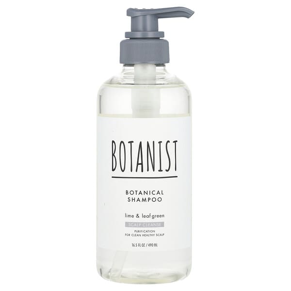 Botanist, 植物洗髮水，頭皮清潔，酸橙和綠葉，16.5 液量盎司（490 毫升）