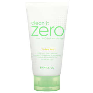 Banila Co., Clean It Zero, Tri-Peel кислотная очищающая пенка для умывания, 5,07 жидких унций (150 мл)