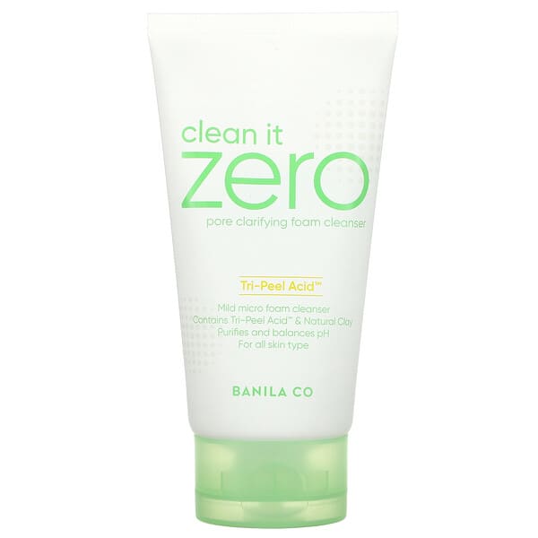 Banila Co, Clean It Zero, Espuma de limpieza clarificante de poros Tri-Peel Acid, 150 ml (5,07 oz. Líq.) (Producto descontinuado) 