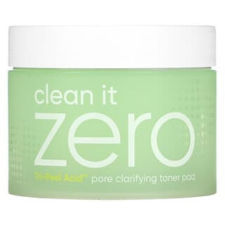 Banila Co., Clean It Zero, Almohadilla tónica clarificadora de poros Tri-Peel Acid, 60 almohadillas