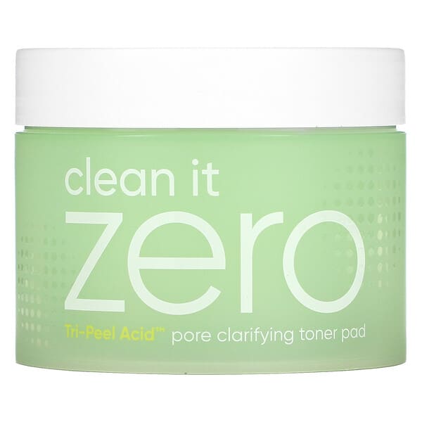 Banila Co, Clean It Zero, Almohadilla tónica clarificadora de poros Tri-Peel Acid, 60 almohadillas (Producto descontinuado) 