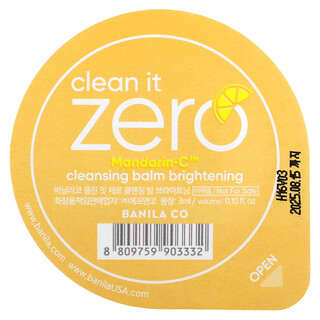 Banila Co, Clean It Zero, Bálsamo de limpieza, Iluminador, 3 ml (0,10 oz. Líq.)