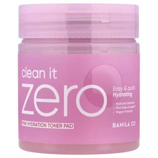 Banila Co, Clean it Zero, Almofada de Tônico de Hidratação Rosa, 70 Almofadas, 235 ml (7,94 fl oz)