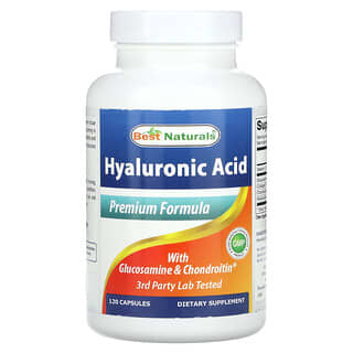 Best Naturals, Hyaluronic Acid with Glucosamine & Chondroitin, 120 Capsules