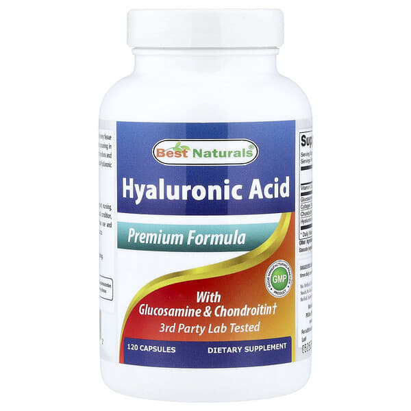 Best Naturals Hyaluronic Acid with Glucosamine & Chondroitin, 120 Capsules
