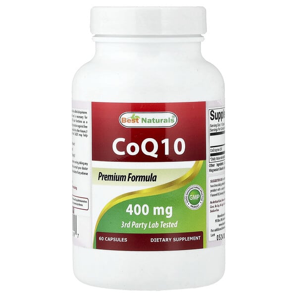Best Naturals, CoQ10, 400mg, 캡슐 60정