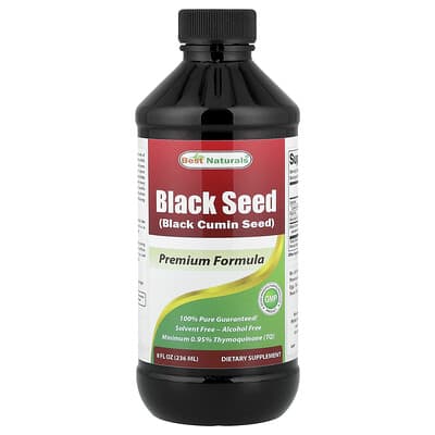 Best Naturals, Black Seed Oil, Ethanol-Free, 8 fl oz (236 ml)