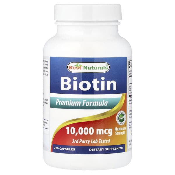 Best Naturals, Biotin, Maximum Strength, 200 Capsules