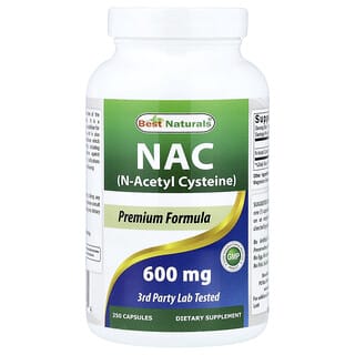 Best Naturals, NAC, 600 mg, 250 capsule