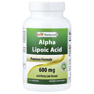 Best Naturals, Alpha Lipoic Acid, 600 mg, 120 Capsules