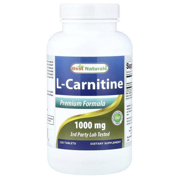 L-Carnitine, 1,000 mg, 120 Tablets