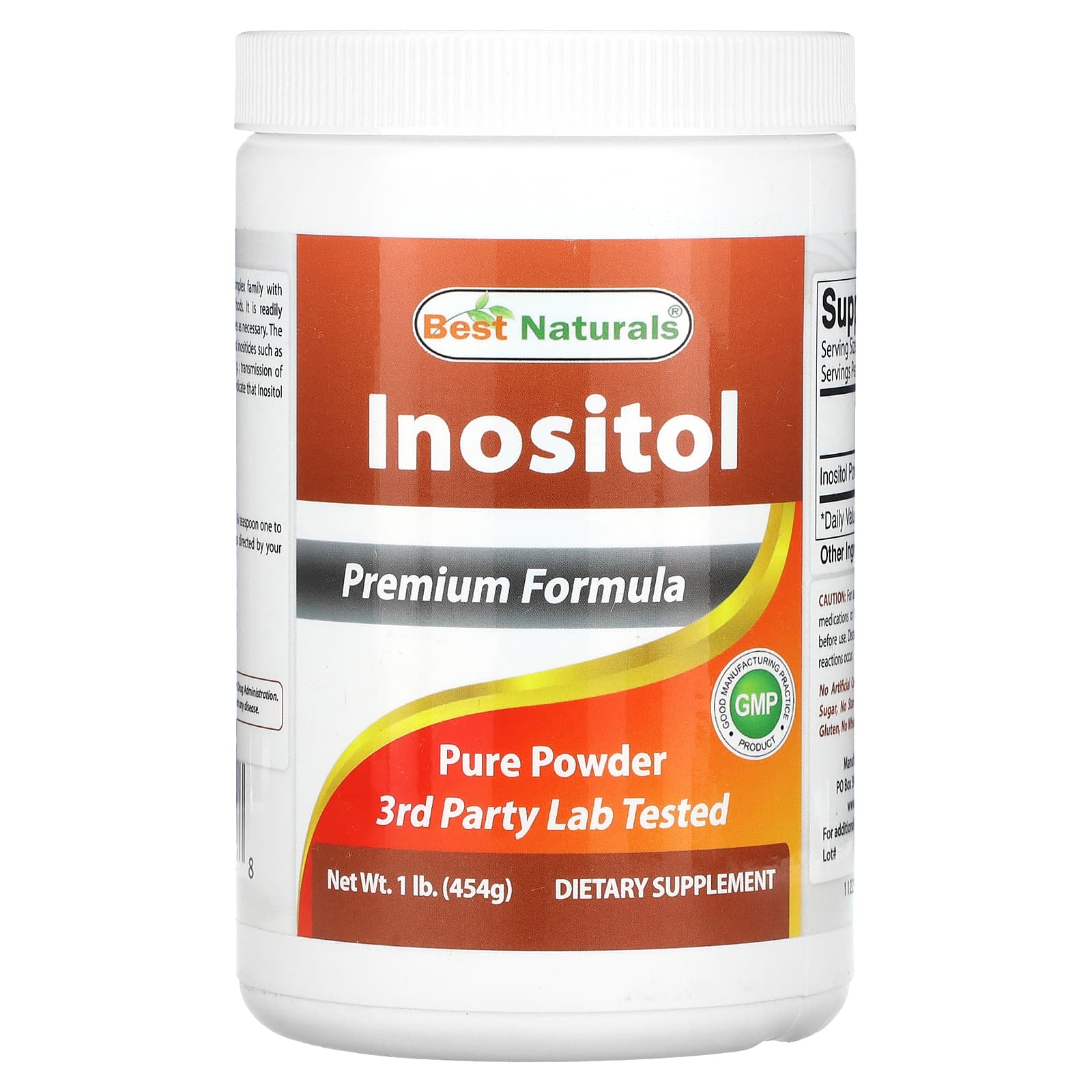 thumbnail image 2 of Best Naturals Inositol Powder – 1 Lb (2 Pack) – Pure Powder Supplement, Made In USA 2 of 4