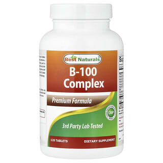 Best Naturals, B-100 Complex, 120 таблеток