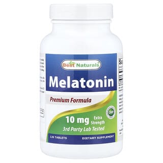 Best Naturals, Мелатонин, 10 мг, 120 таблеток