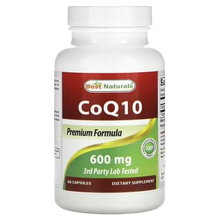 Best Naturals, CoQ10、600 mg、60カプセル