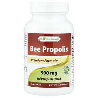 Best Naturals, пчелиный прополис, 500 мг, 120 капсул