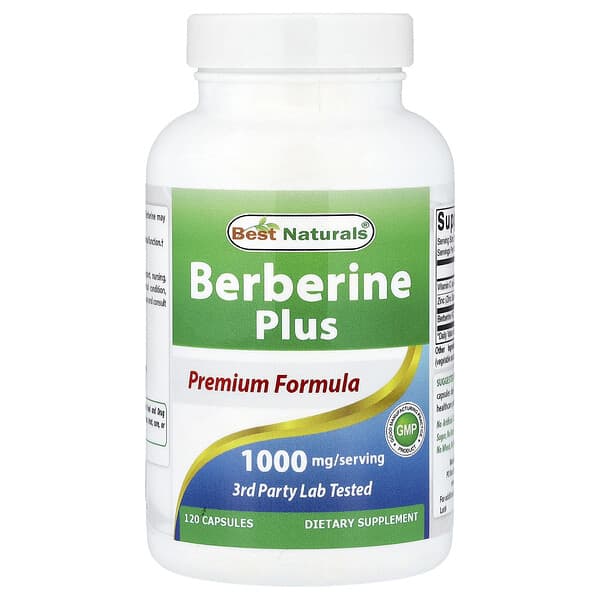 Best Naturals Berberine Plus, 120 Capsules
