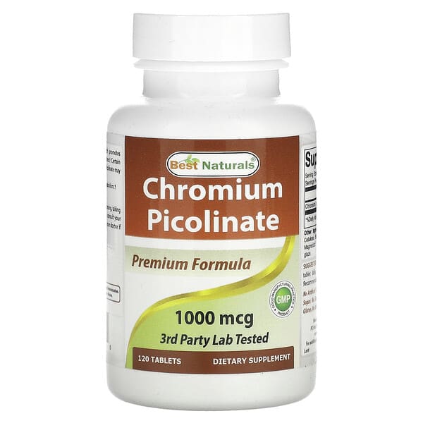 Best Naturals, Chromium Picolinate, 1,000 mcg, 120 Tablets